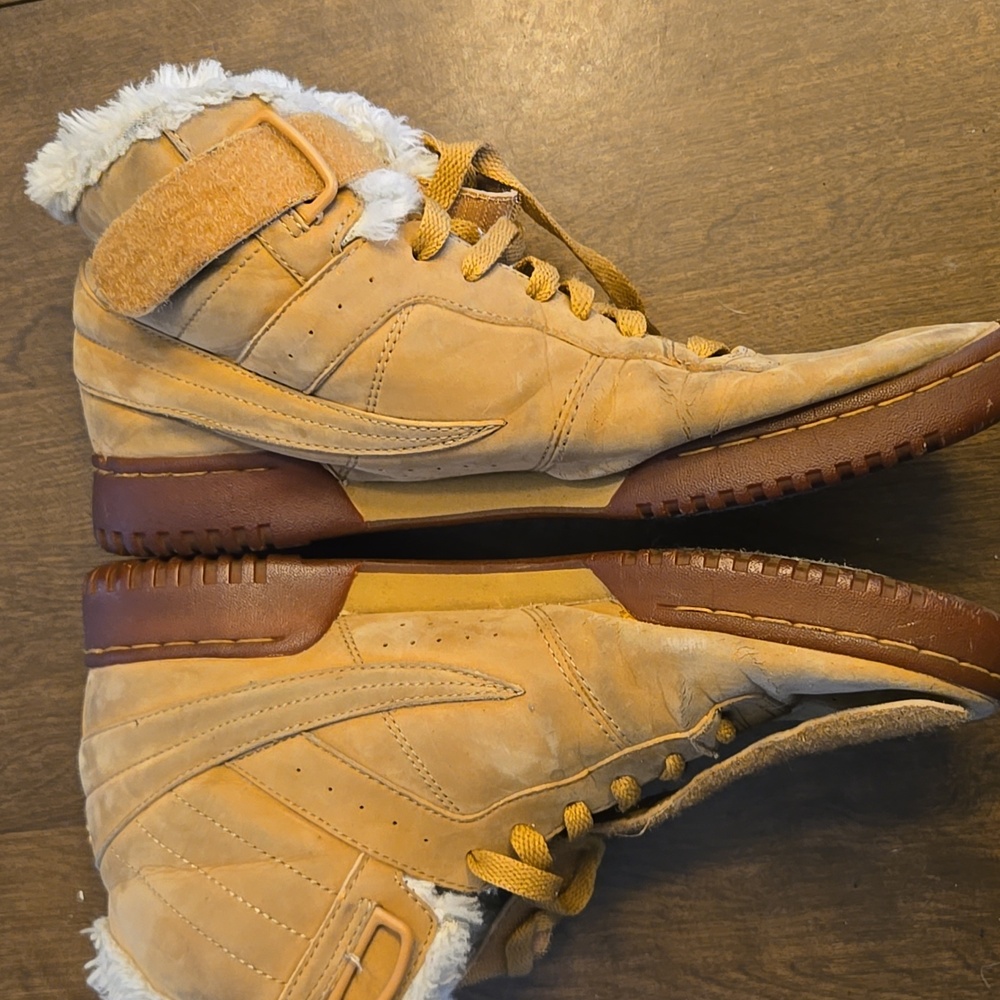 Fila Tan Fur-Lined Boots